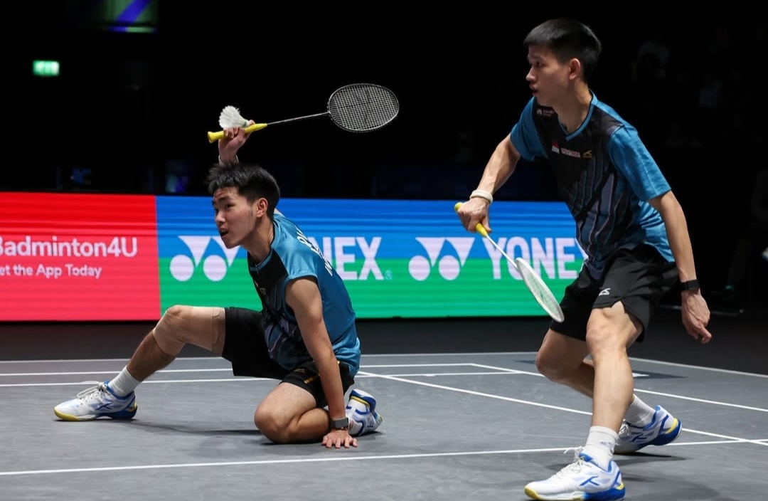 Raymond Indra/Nikolaus Joaquin gagal melewati babak semifinal. 
