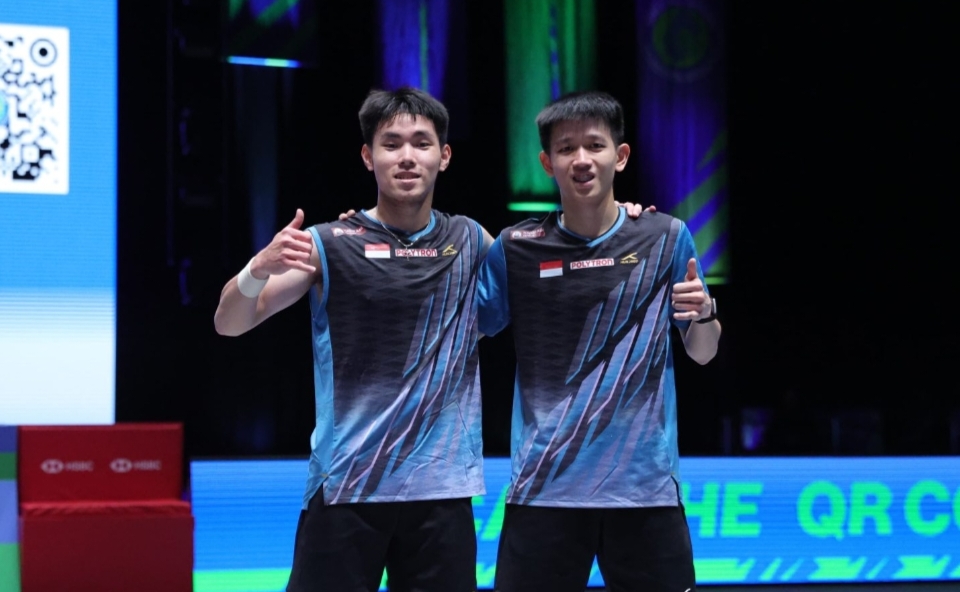 Raymond Indra dan Nikolaus Joaquin terhenti di babak semifinal. 