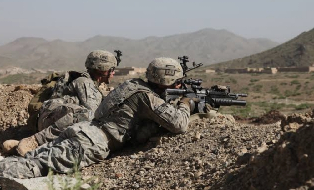 Tentara AS saat perang Afghanistan pada 2010 lalu. 