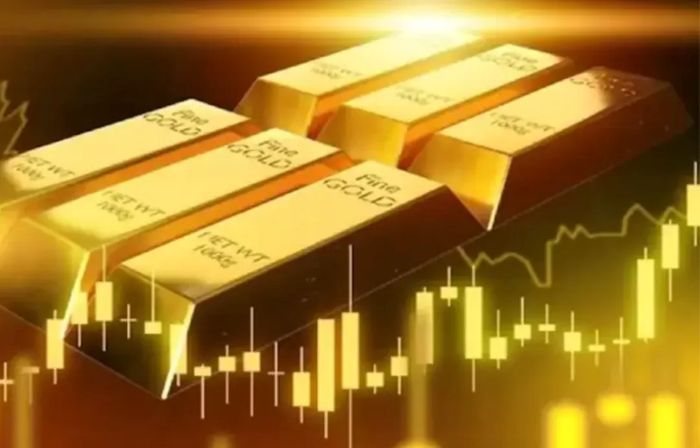 ILUSTRASI: Harga emas dunia mengalami penurunan sekitar 1 persen pada perdagangan, Senin (8/3).