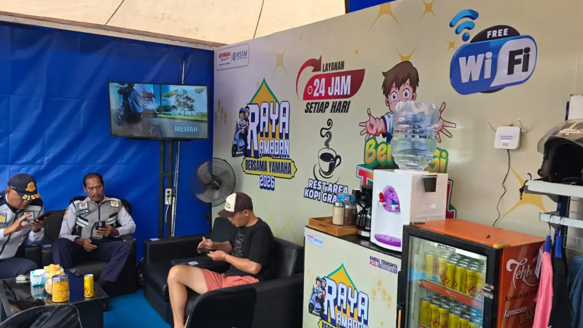 SANTAI: Melalui program Bengkel & Pos Jaga Lebaran 2026 ini, Yamaha STSJ ingin memastikan konsumen Yamaha tetap mendapatkan pelayanan terbaik meskipun berada di masa libur Lebaran. (IST)