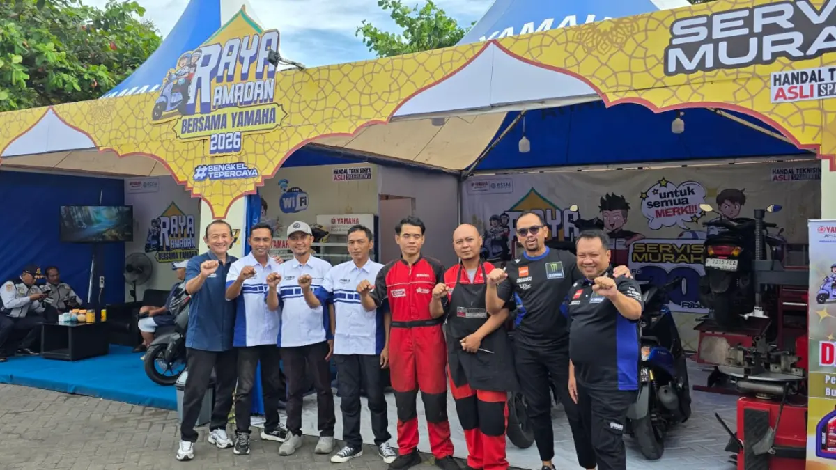 SEMANGAT: Selama momen Ramadan dan Lebaran, Yamaha STSJ (PT Surya Timur Sakti Jatim) kembali menghadirkan program Bengkel & Pos Jaga Lebaran 2026 yang berlangsung pada 16 – 24 Maret 2026. (IST)