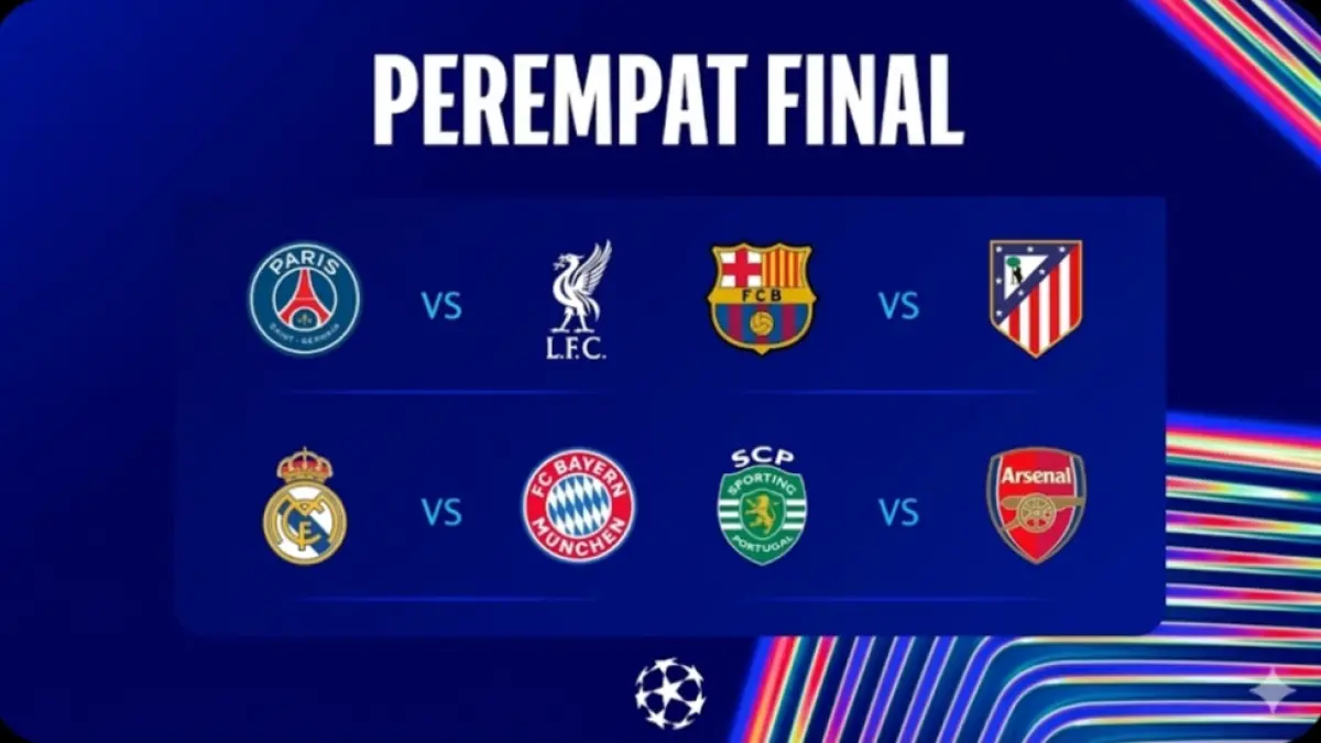 Delapan tim berlaga di perempat final. 