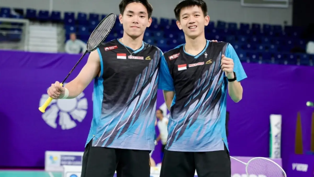 Raymond Indra dan Nikolaus Joaquin tak mau terbebani sebagai unggulan kedua/PBSI.