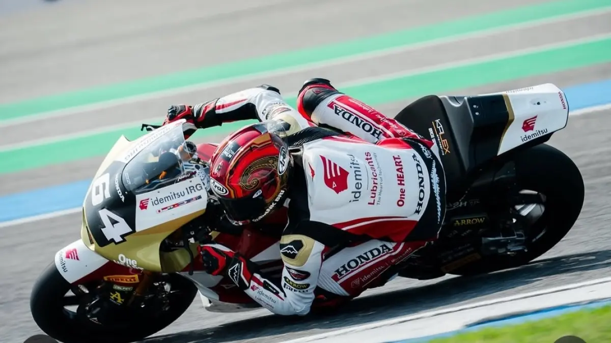 Mario Suryo Aji raih poin perdana di Moto2 Brasil./Honda Team Asia