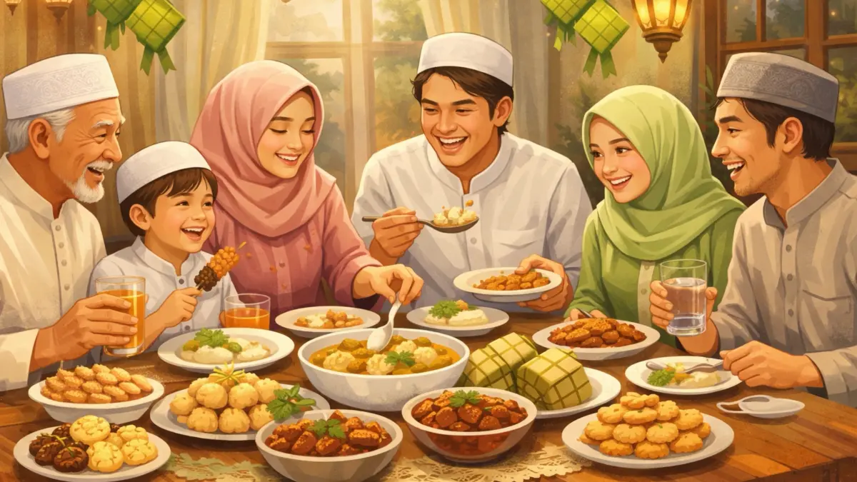 Saat Lebaran orang cenderung kalap dengan makan enak dan banyak. (Radar Surabaya)