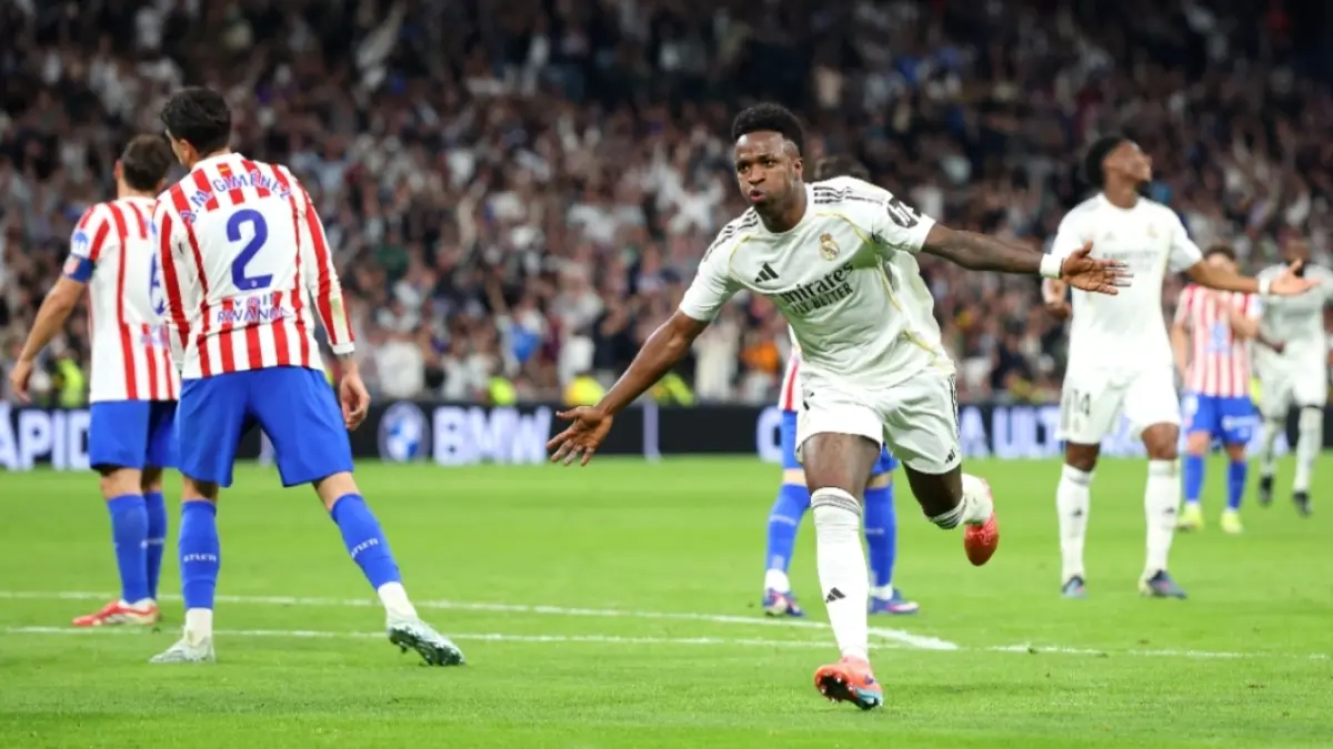 Vinicius Junior cetak brace untuk bawa Real Madrid menang dramatis./Football Espana. 
