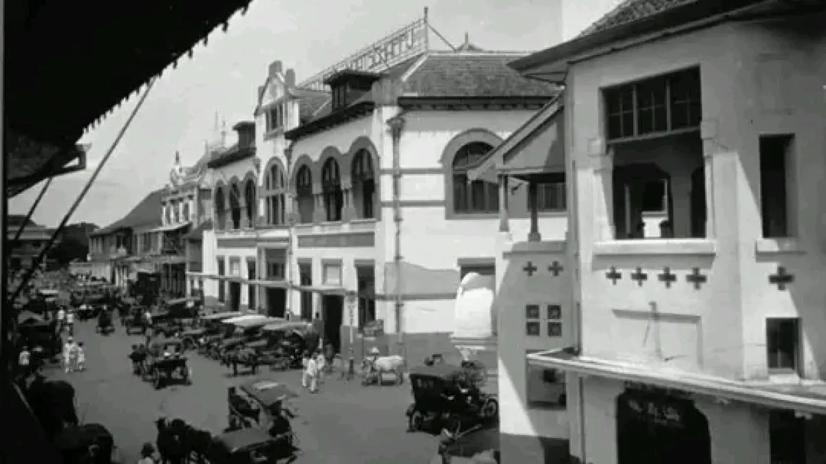 Bangunan Pasar Terang di Jalan Kembang Jepun 166 Surabaya yang sebelumnya kantor Bank of Taiwan. (IST)
