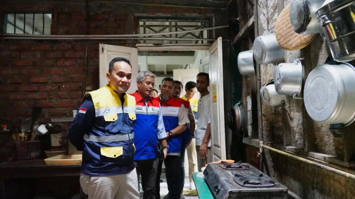 PELAYANAN: BPH Migas melakukan kunjungan langsung ke pelanggan jaringan gas (jargas) di Area Bojonegoro, tepatnya di Kabupaten Lamongan, Jawa Timur. (IST)