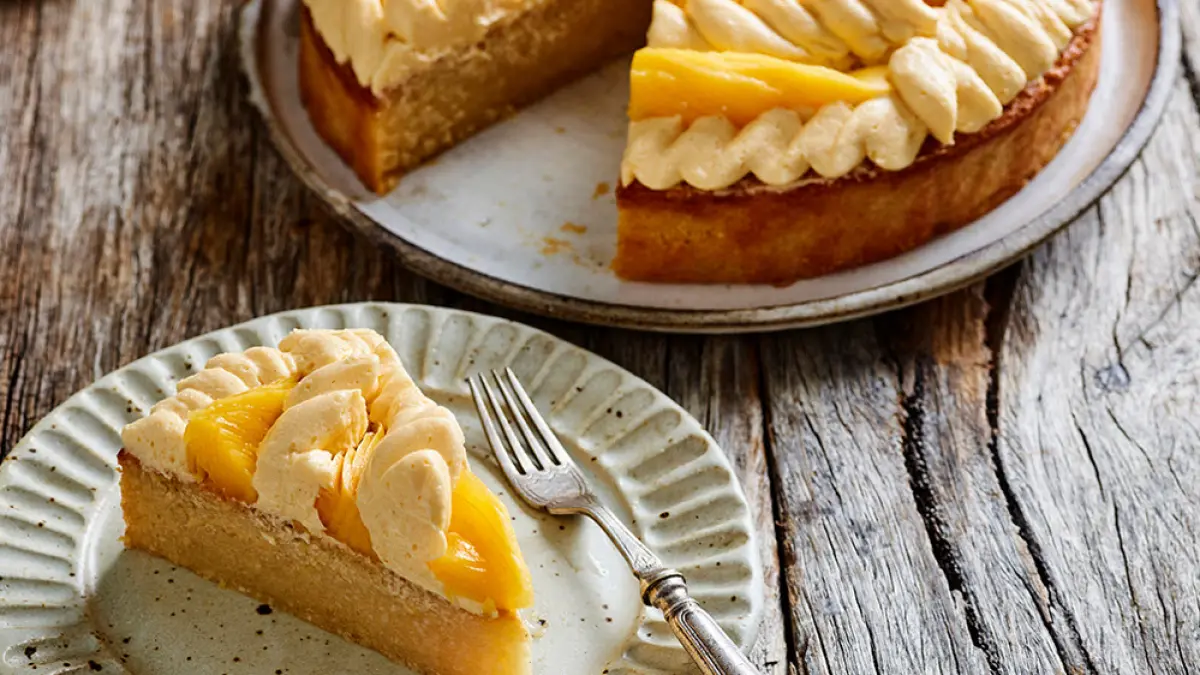 Kue: Mochi Mango Cake.
