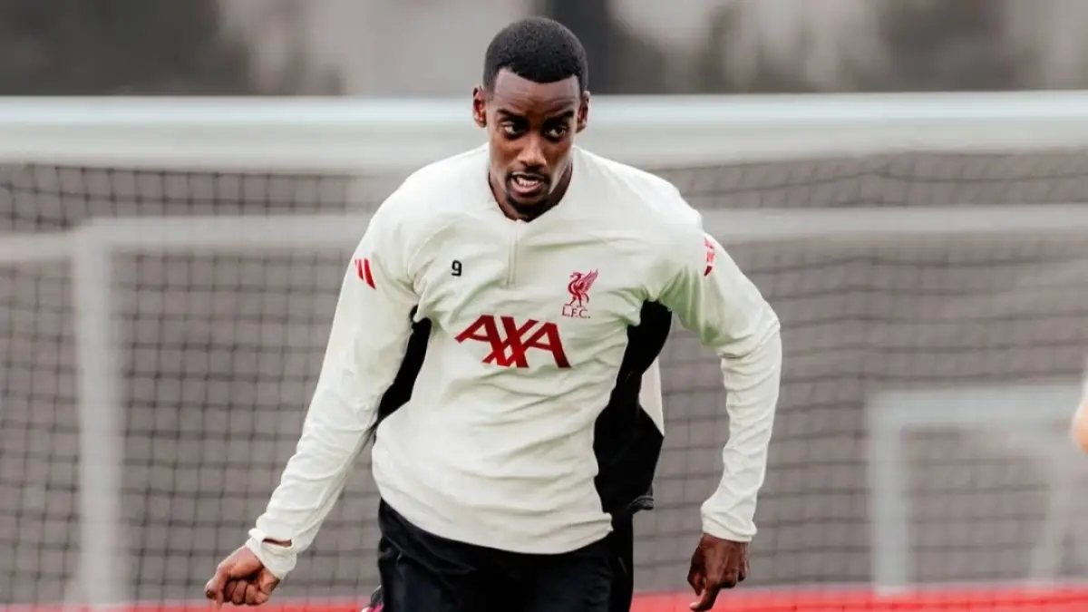 Alexander Isak sudah kembali berlatih./liverpoolfc.com
