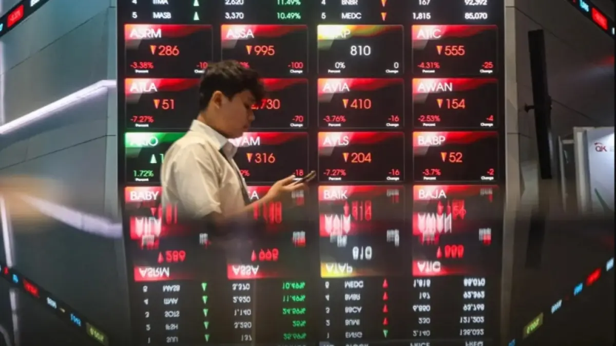 IHSG melemah pagi ini./Jawa Pos