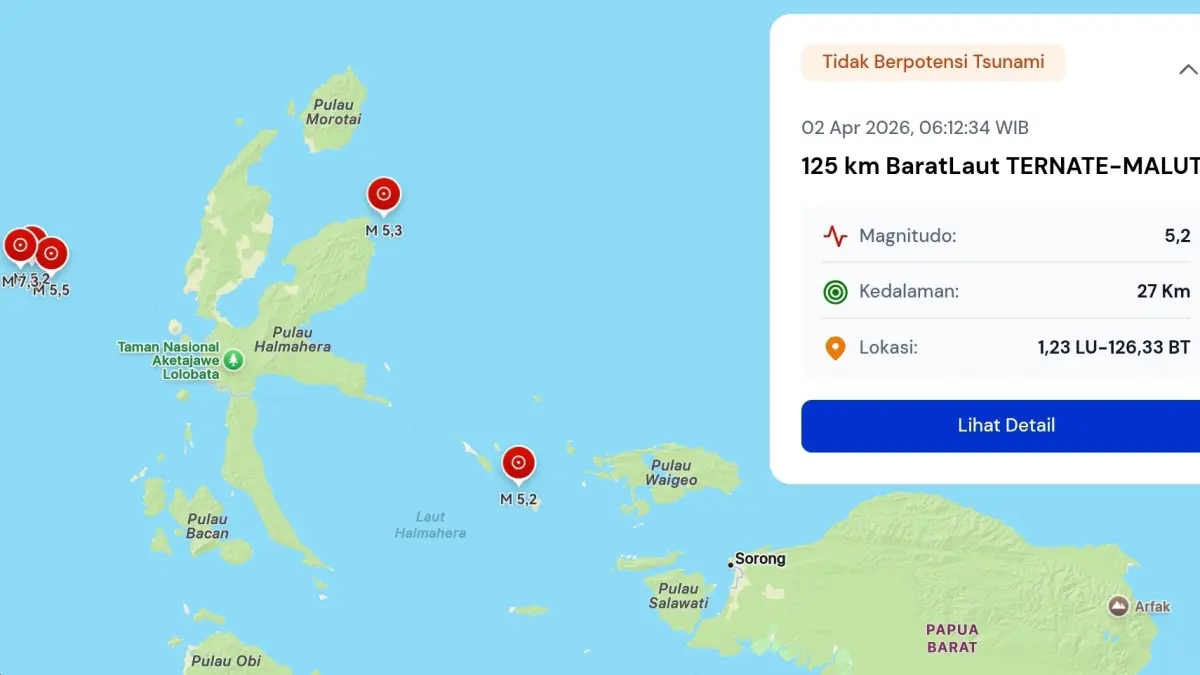 Informasi gempa BMKG. (BMKG)