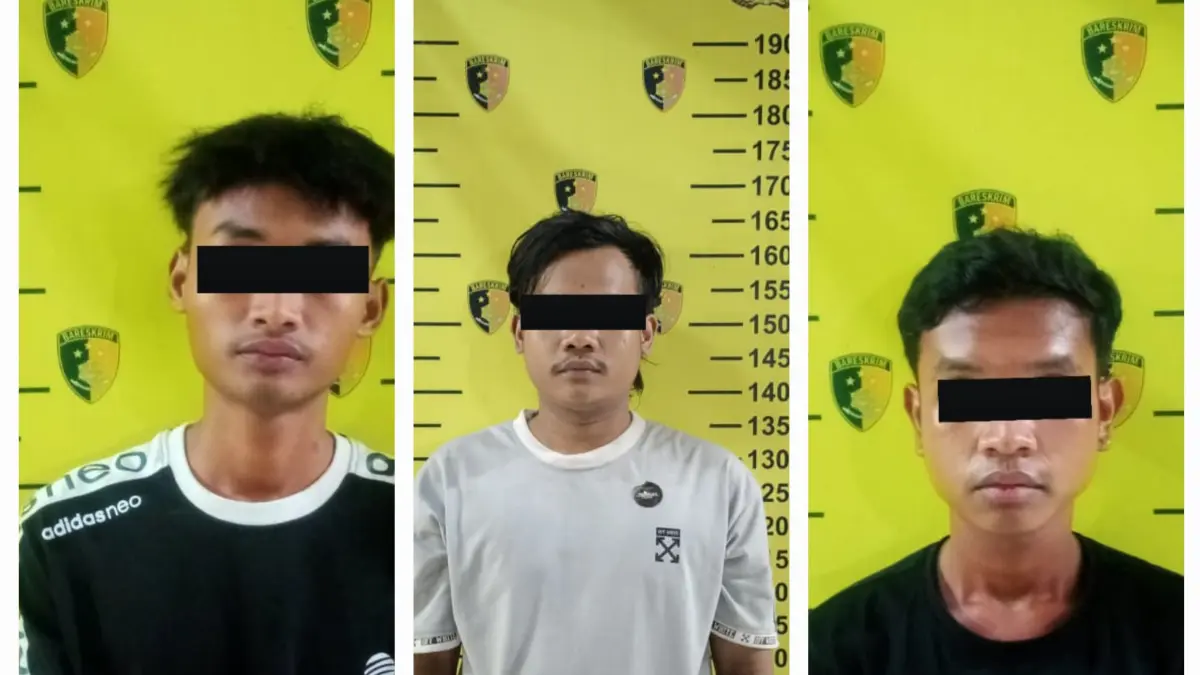 MENGAKU: Dua pelaku curanmor yang dihajar massa di Jalan Ahmad Yani, Surabaya, mengaku sudah beraksi di 15 TKP di Surabaya, Gresik, Sidoarjo. (IST/RADAR SURABAYA)