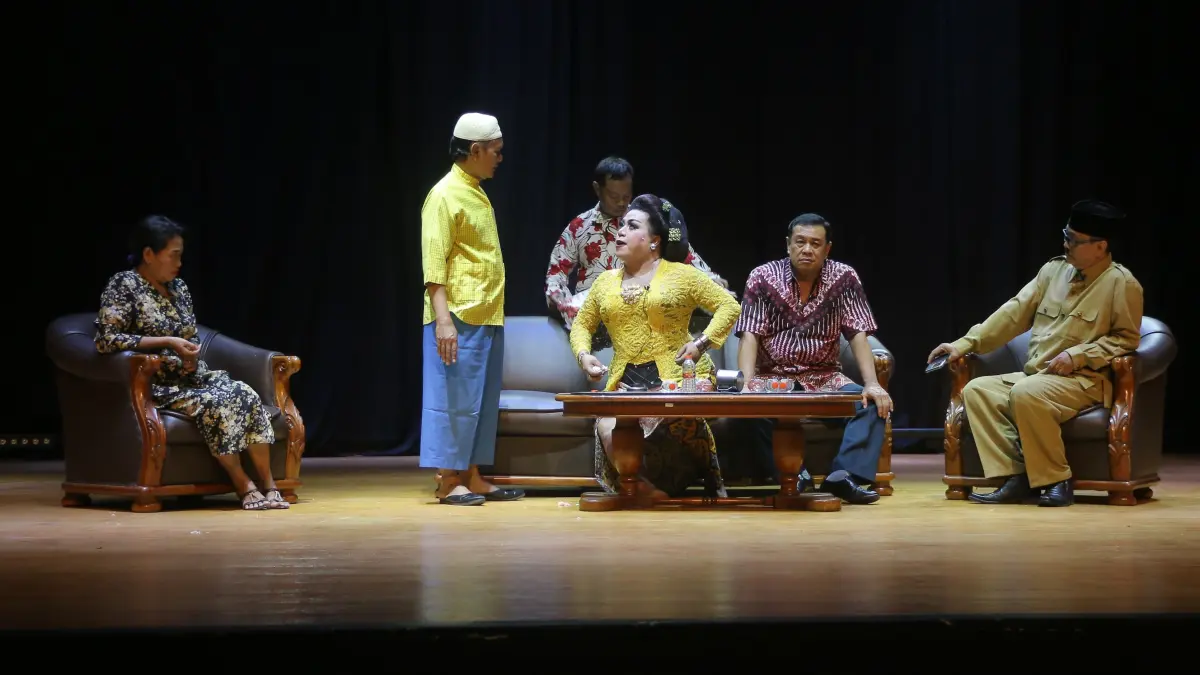 Pertunjukan ludruk di Balai Pemuda. (HUMAS PEMKOT SURABAYA)
