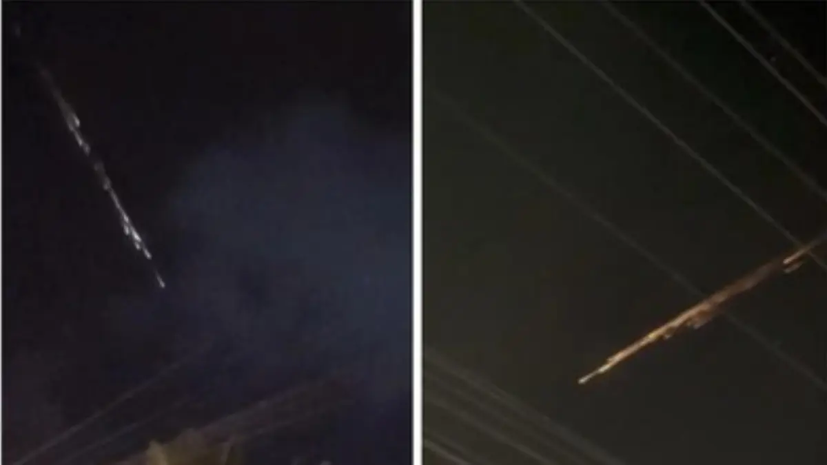 Benda bercahaya yang terlihat di langit Lampung dan Banten yang sempat viral dikira UFO. (Instagram)