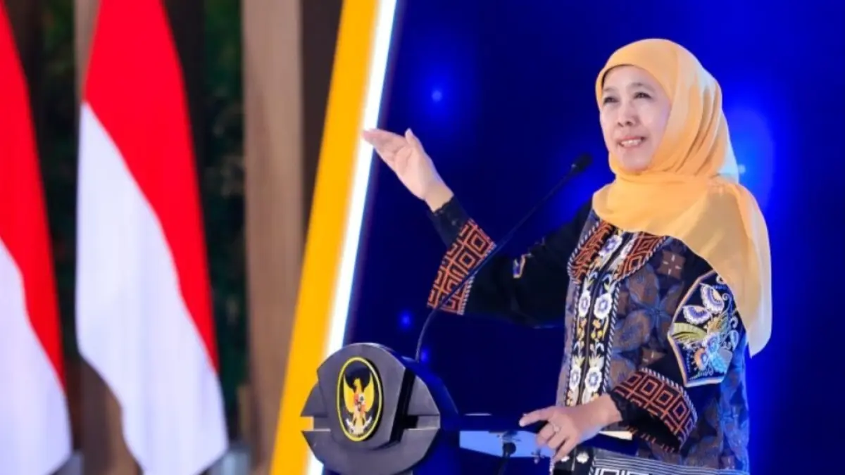 Gubernur Jawa Timur Khofifah Indar Parawansa. (Biro Adpim). 