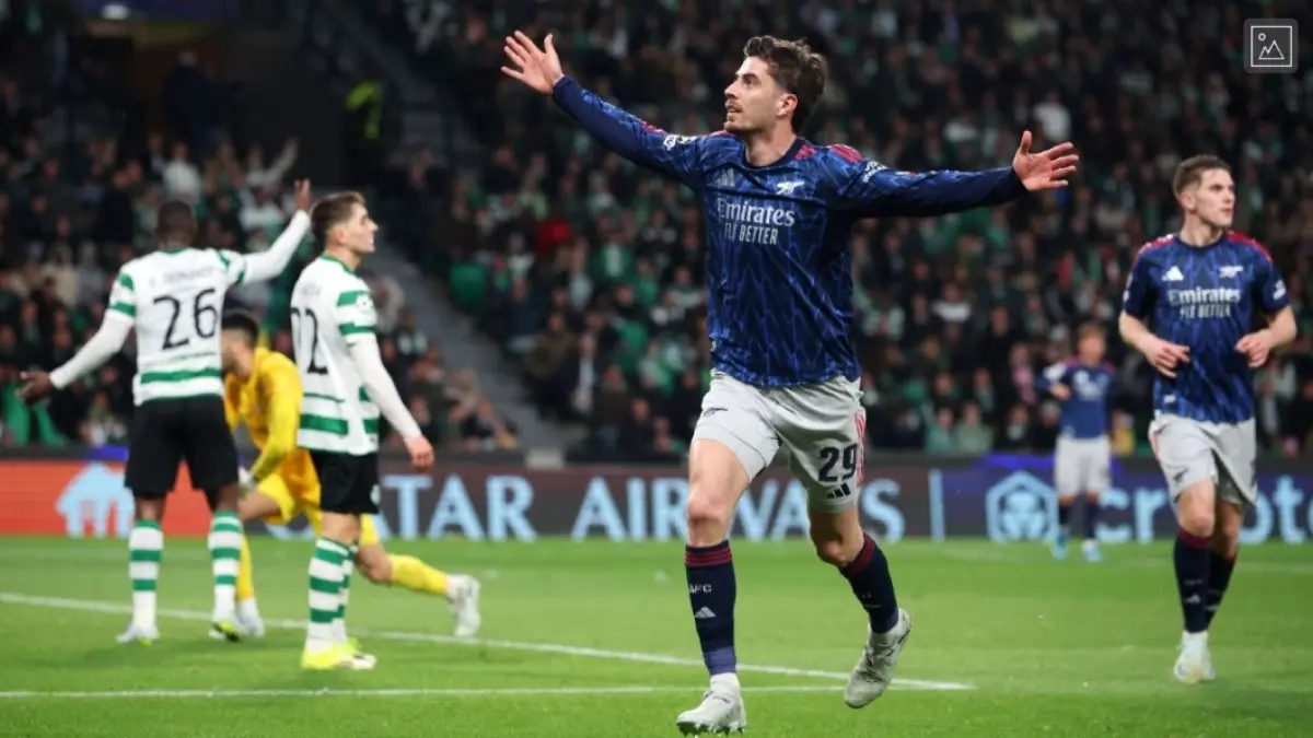 Kai Havertz jadi pahlawan kemenangan Arsenal. (ESPN) 