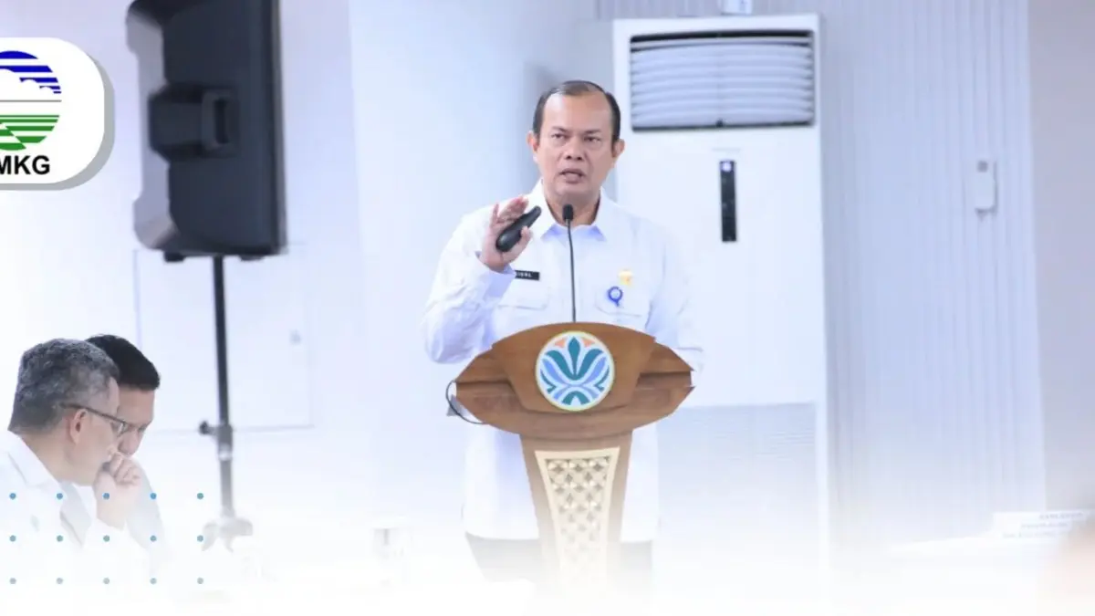  Kepala BMKG Teuku Faisal Fathani menjelaskan prediksi musim kemarau di Indonesia tahun 2026. (BMKG)
