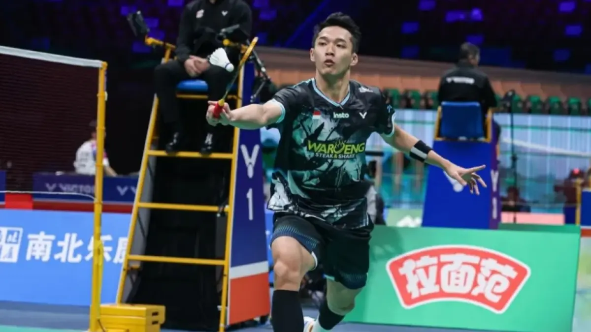 Jonatan Christie melaju ke babak perempat final. (PBSI) 