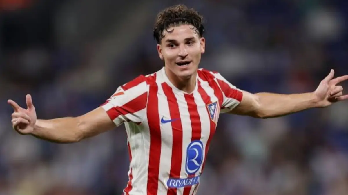 Julian Alvarez pencetak gol pertama Atletico Madrid. (ESPN) 