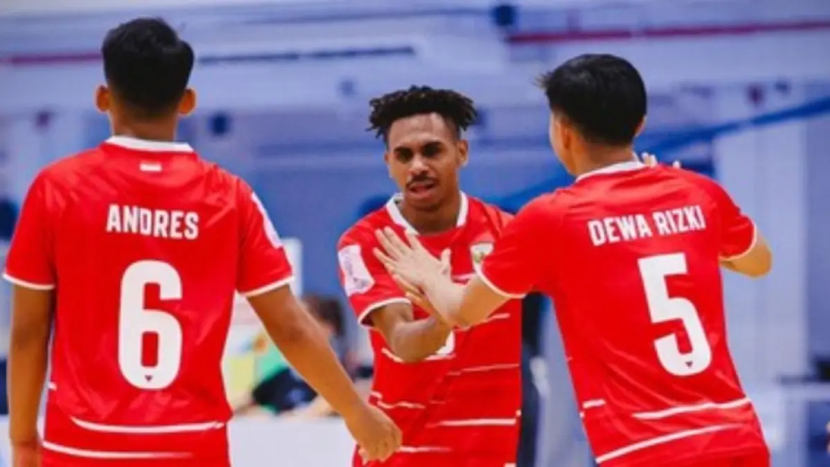 Andrias Kareth jadi bintang kemenangan Indonesia.(FFI) 