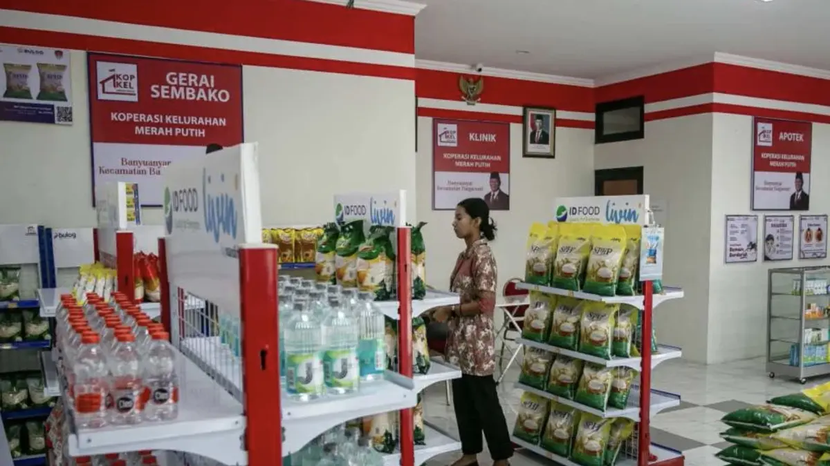 Ilustrasi Kopdes Merah Putih. (ANTARA)