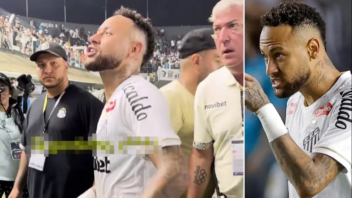 Neymar terlibat perseteruan dengan salah satu suporter. (Dailymail) 