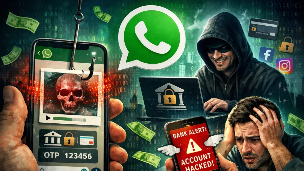 Ilustrasi Teror Digital: Satu klik foto di WhatsApp bisa jadi pintu masuk peretas.