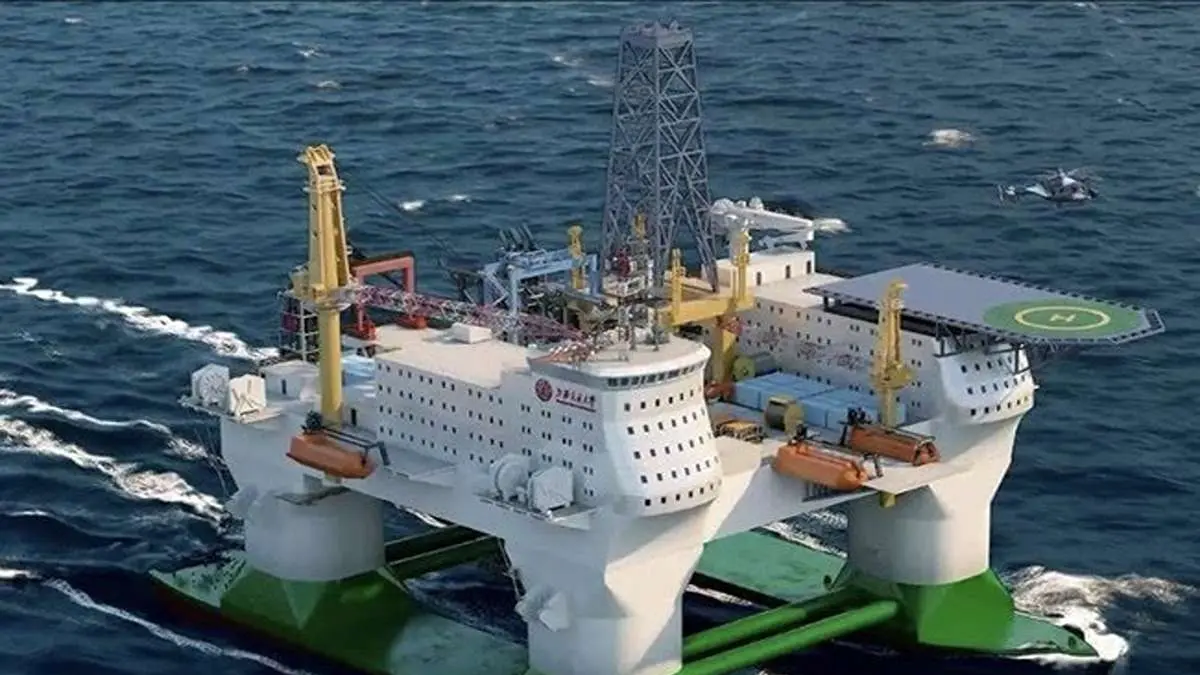 Canggih: China meluncurkan pulau terapung untuk riset laut dalam yang mampu beroperasi di tengah laut. 