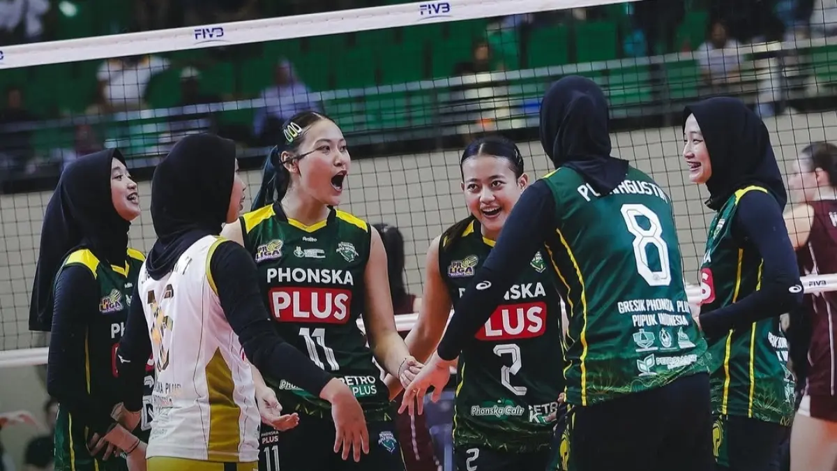 Gresik Phonska Plus Pupuk Indonesia memastikan diri lolos ke grand final Proliga 2026.(IG Petrovoli) 
