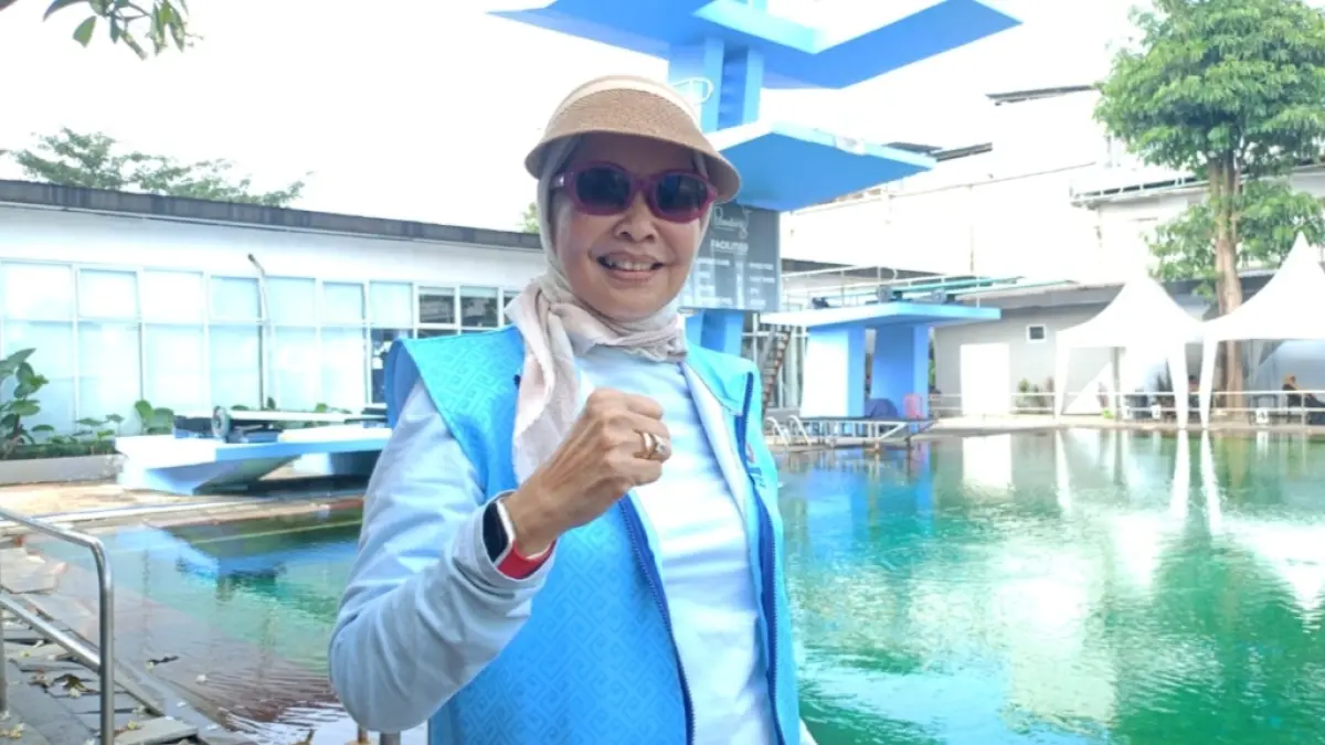 Ketua Pengprov Akuatik Jawa Timur, Dewanti Rumpoko. 