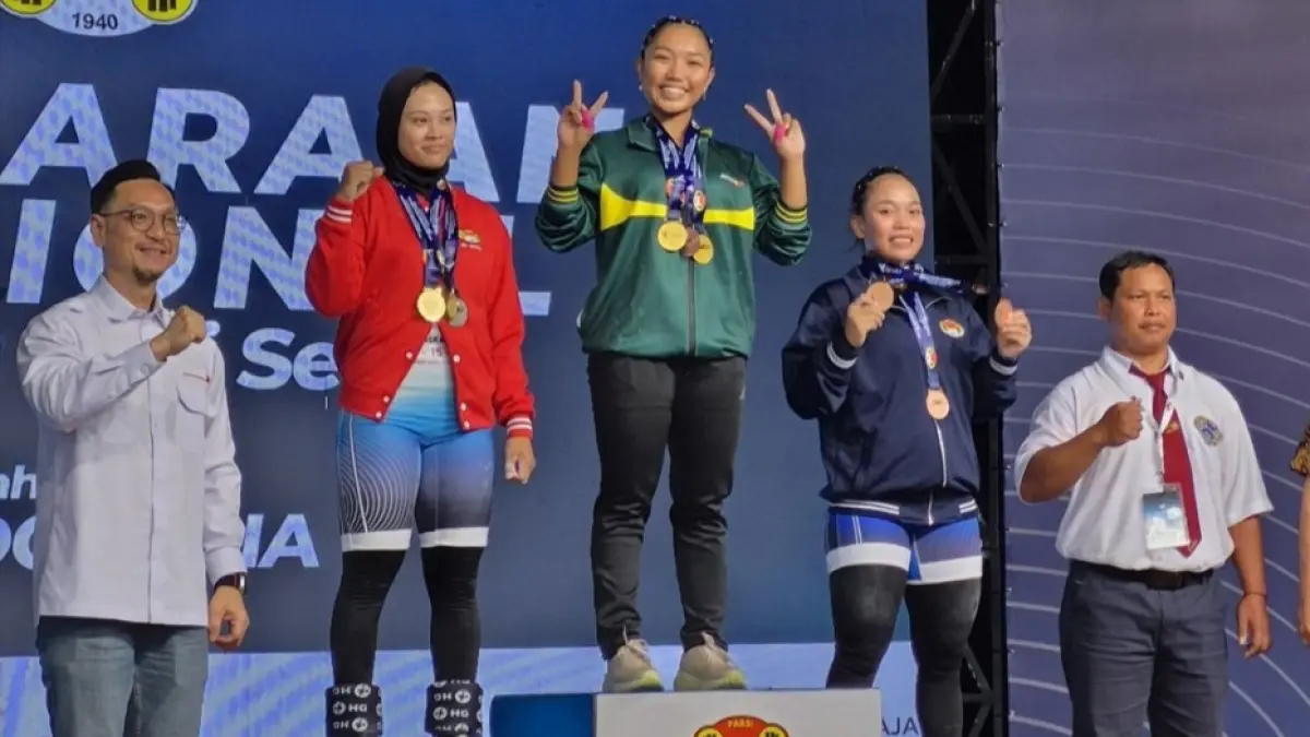 Amel Chandra sabet dua medali emas untuk Jawa Timur. 