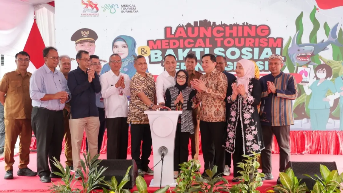 Peluncuran program medical tourism sebagai bagian dari peringatan Hari Jadi ke-733 Kota Surabaya (HJKS), (humas) 