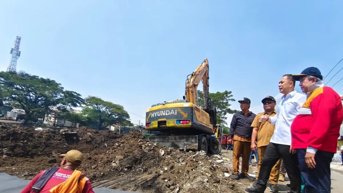 &nbsp;Penataan kawasan Kalitebu, Surabaya, sebagai destinasi wisata baru. (DIMAS MAHENDRA/RADAR SURABAYA)