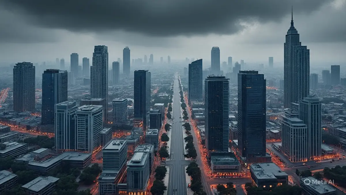 Ilustrasi awan mendung di langit Surabaya. (IST)