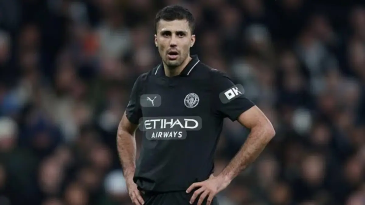 Rodri tidak bisa tampil saat lawan Burnley. (BBC). 