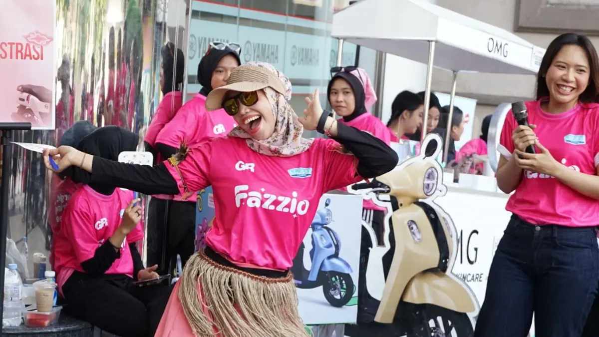 FOMO Kartini Fun Run Mengusung konsep fun dan empowering. (Yamaha STSJ)