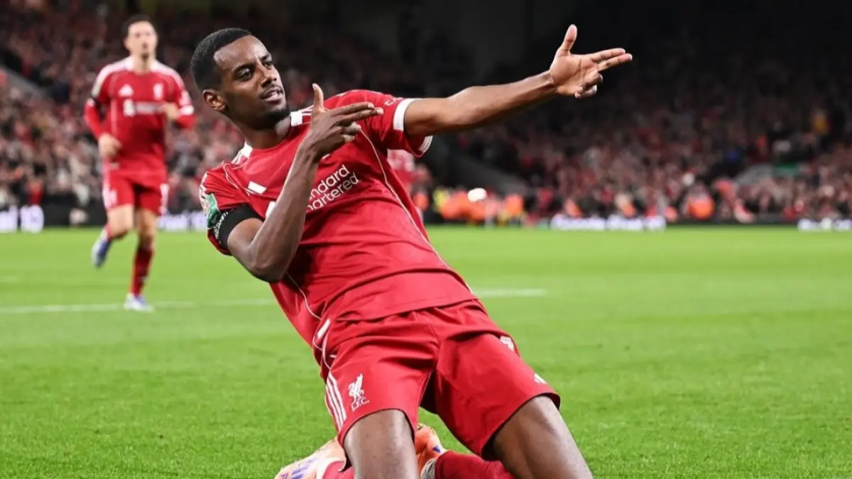 Alexander Isak cetak gol pada laga ini.(Dailymail). 