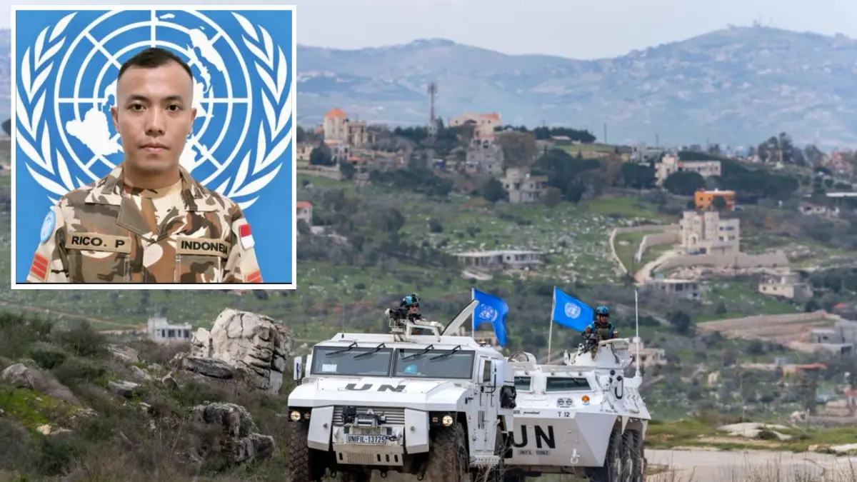 Praka Rico Pramudia menjadi pasukan TNI keempat yang gugur dalam misi UNIFIL di Lebanon. (ISTIMEWA)