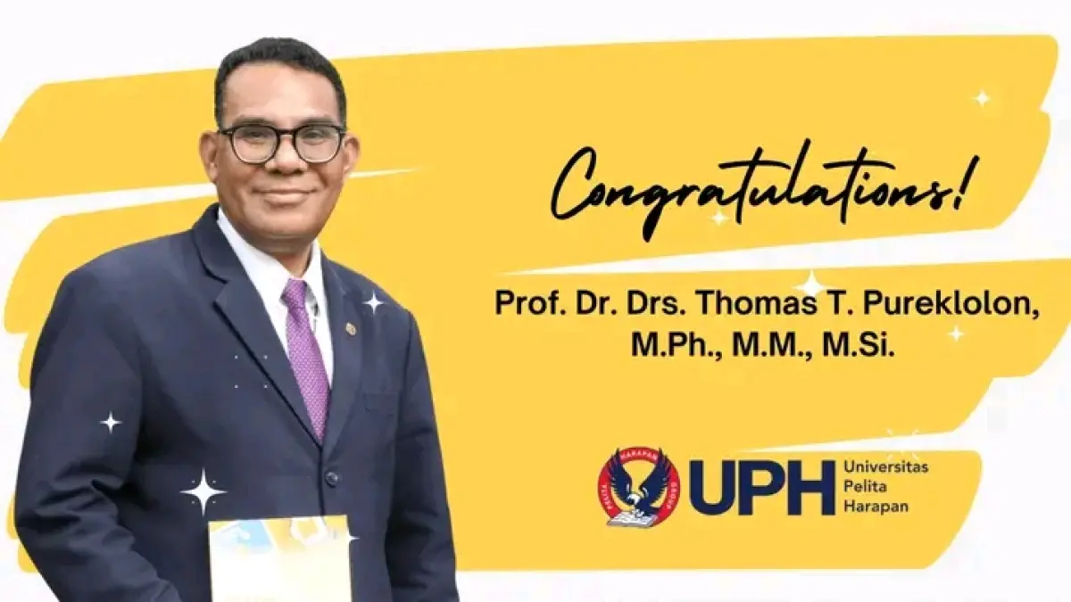Prof Dr Thomas Tokan Pureklolon baru saja dikukuhkan sebagai guru besar. (IST)