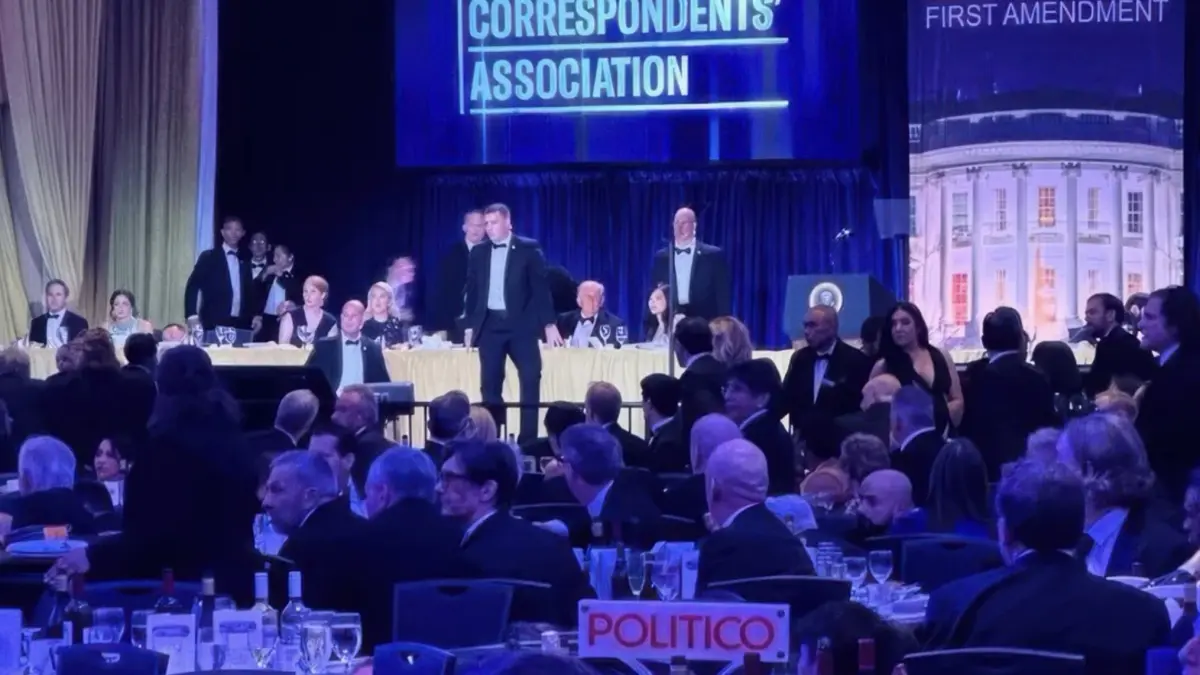 Acara gala media di Washington diguncang insiden penembakan saat Presiden AS Donald Trump hadir. (ISTIMEWA)
