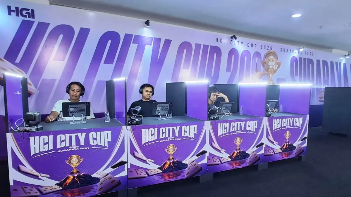  BERSAING: Higgs Games Island (HGI) resmi menghadirkan HGI City Cup 2026 Surabaya Fest sebagai pembuka rangkaian turnamen domino berskala nasional. 