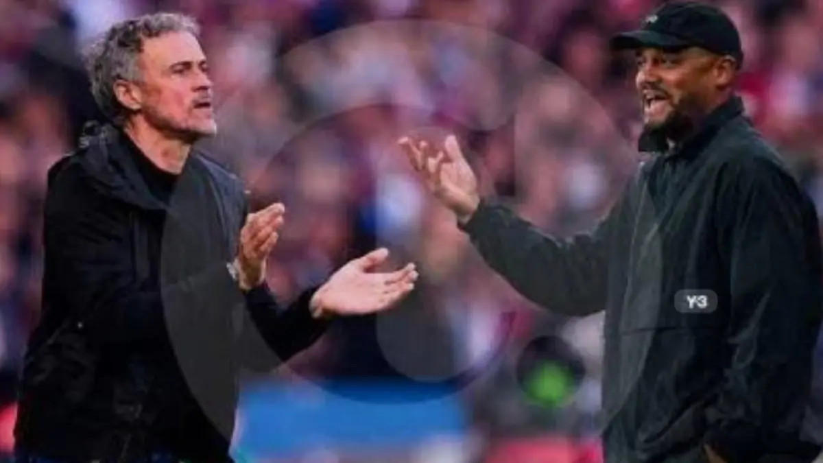 Adu strategi dan taktik antara Luis Enrique versus Vincent Kompany. (Yahoo) 