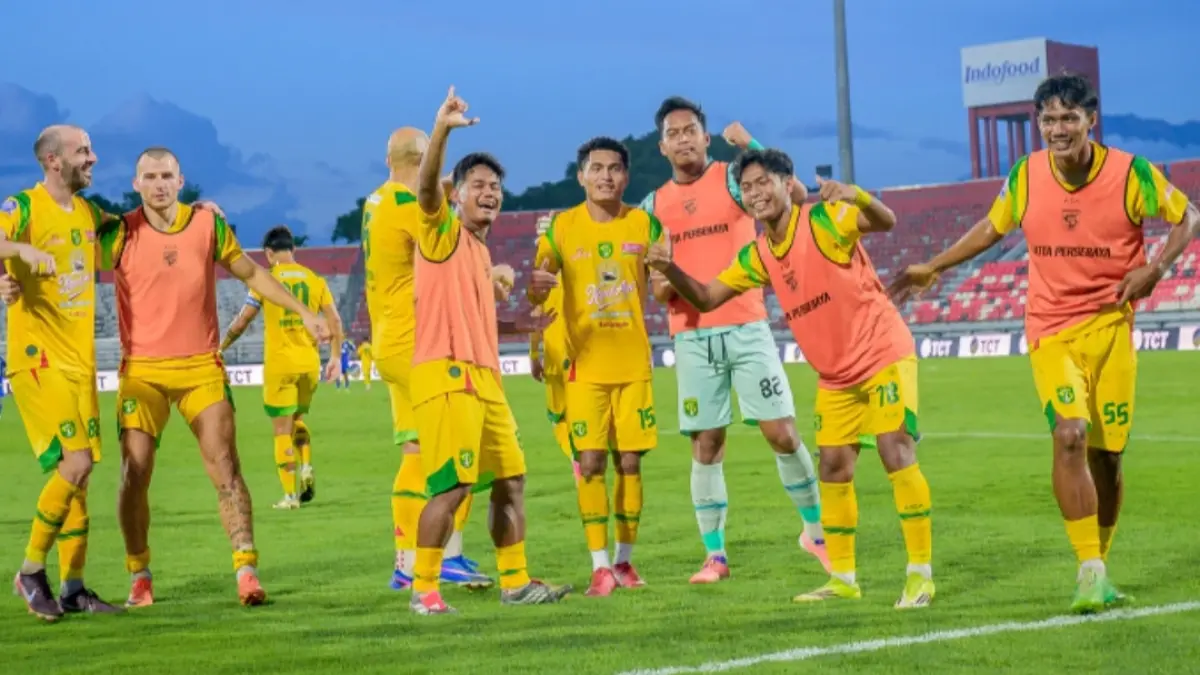 Persebaya pertahankan rekor tidak pernah kalah dari Arema FC sejak 2019.(Persebaya) 