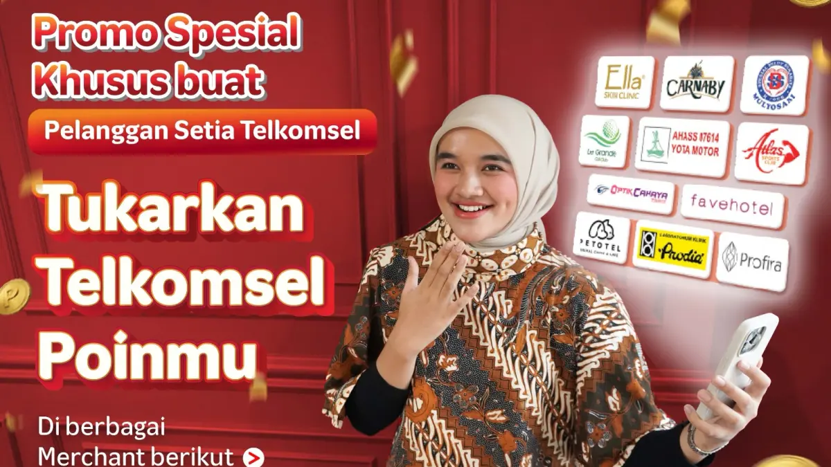 UNTUK PELANGGAN: Pelanggan Telkomsel kini dapat menukarkan poinnya di beragam merchant yang tersebar di wilayah Jawa Timur. (ISTIMEWA)