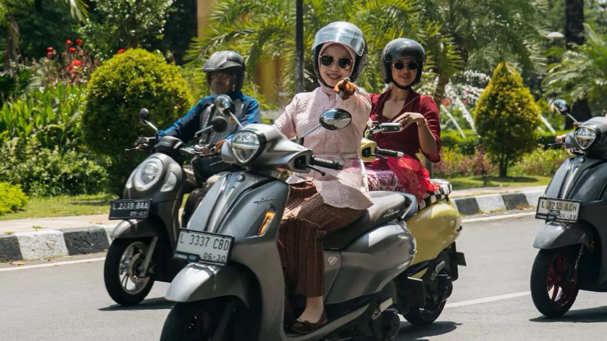 Filano Chic on Street menunjukkan bahwa perempuan berkendara tidak hanya soal mobilitas, tetapi juga bagian dari ekspresi diri. (Yamaha STSJ)