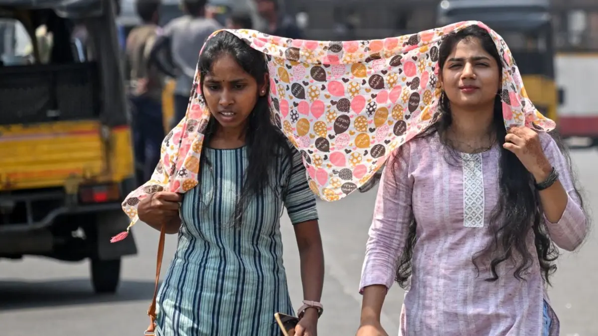 Gelombang panas ekstrem melanda beberapa wilayah di India dengan suhu mencapai 46,9°C. (THE HINDU/K.R. DEEPAK)