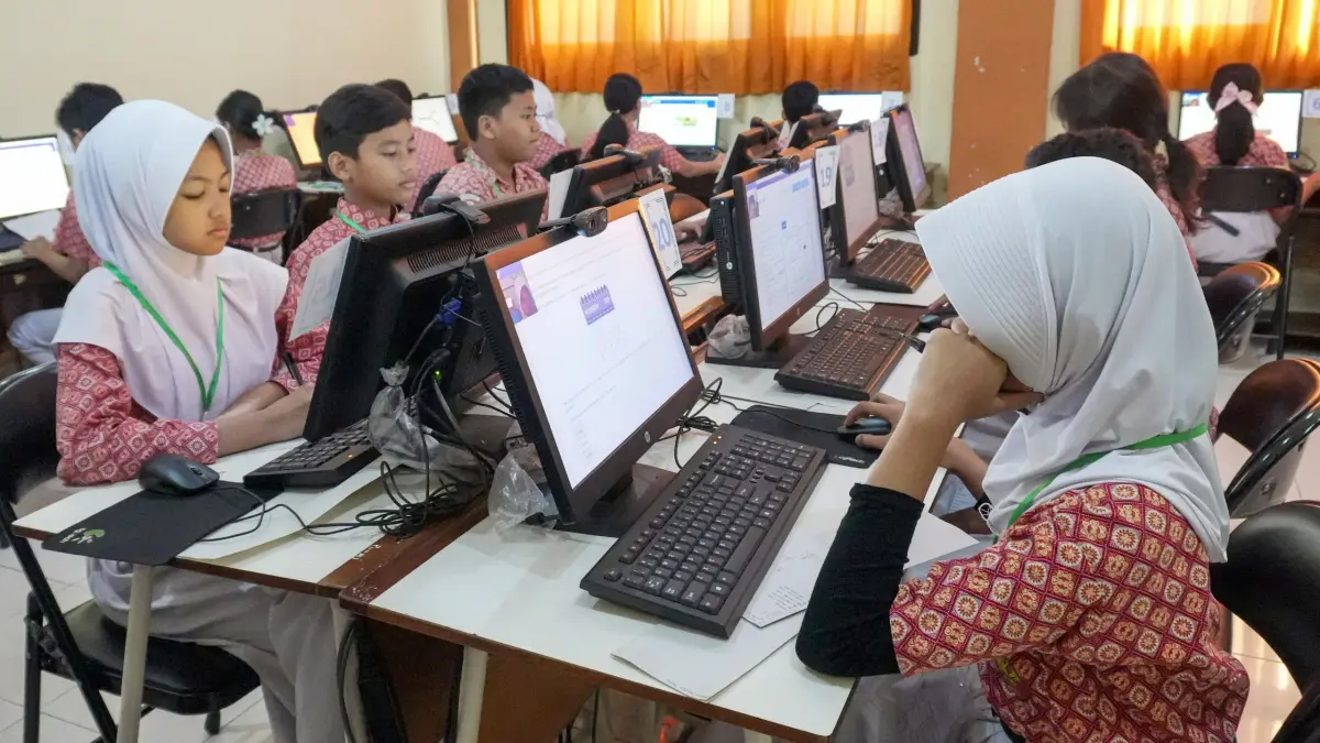 Pelaksanaan TKA SD di Surabaya beberapa waktu lalu. (HUMAS PEMKOT SURABAYA)