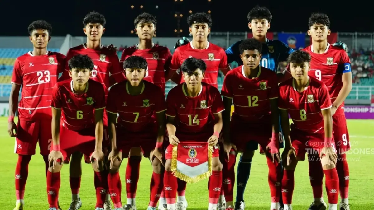 Skuad Indonesia U-17 saat berlaga di Piala AFF 2026.(Kita Garuda) 